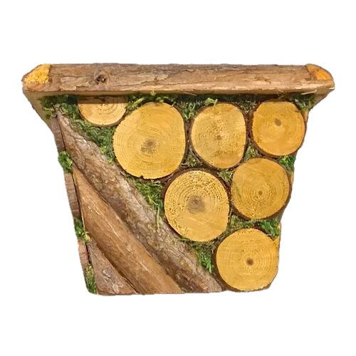 Rustic Vintage Rustic Wood Cachepot For Sale - Image 3 of 4