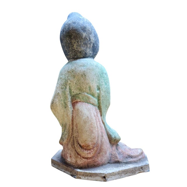 Chinese Tang Style Polychrome Lady For Sale - Image 4 of 4