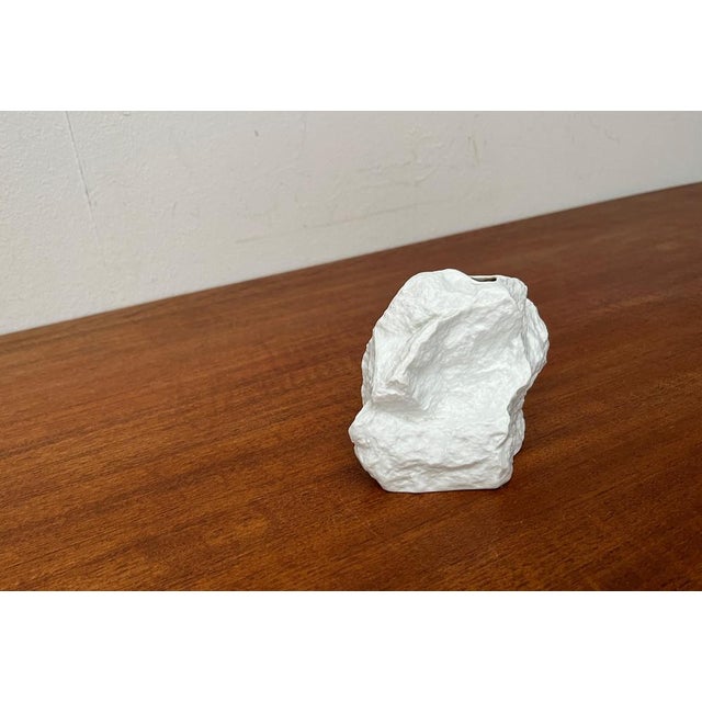 Vintage German White Porcelain Rock Vase from KPM Royal Porzellan, 1970s For Sale - Image 6 of 18
