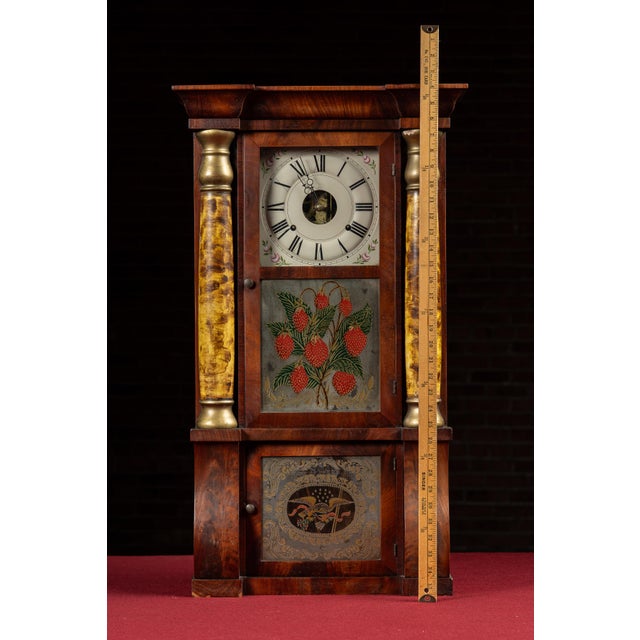 Mid 19th Century Mid-19th Century Seth Thomas Triple Decker Empire Clock For Sale - Image 5 of 14