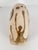 Tan Midcentury Handmade Stoneware Crackle Glaze Vase For Sale - Image 8 of 16