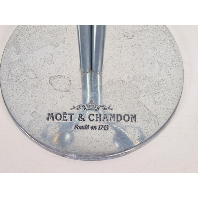 Crystal Champagne Flutes in Holder by Philippe Di Meo for Moët & Chandon, 1980s, Set of 2 For Sale - Image 10 of 14