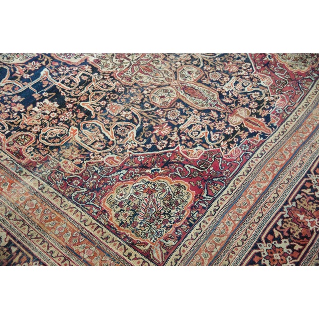 Antique Kermanshah Carpet - 10'9" x 16'3" For Sale - Image 10 of 17