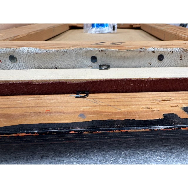 1957 Swedish Jonne Bergstrom Oil Portrait of a Lady With a Beer at the Pub, Lined and Framed For Sale In Houston - Image 6 of 11