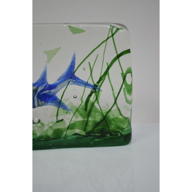 Murano Glass Aquarium Block by Alfredo Barbini for Cenedese, 1950s For Sale - Image 5 of 13