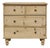 English 19th Century Pine Four-Drawer Chest with Natural Finish and Turned Feet For Sale