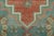Traditional Vintage Turkish Rug in Red With Blue and White Floral Medallion | Rug & Kilim For Sale - Image 3 of 7