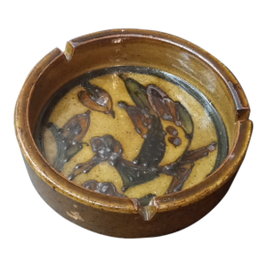 1970s Otagiri Glazed Stoneware Chartreuse Bowl, Made in Japan