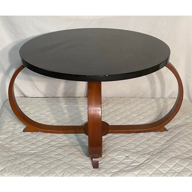 Thonet Attributed 1930s Art Deco Bent Wood Coffee Table For Sale - Image 4 of 12