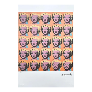 After Andy Warhol, 25x Marilyn Monroe, 1980s, Lithograph