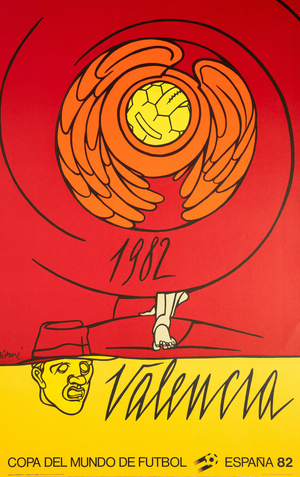 Valerio Adami, Valencia, Lithograph
