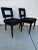 Mid-Century Modern Black Hair-On -Hide Cut Out Back Chairs - a Pair For Sale - Image 12 of 12