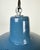 Mid-Century Modern Industrial Blue Enamel Factory Pendant Lamp, 1960s For Sale - Image 3 of 16