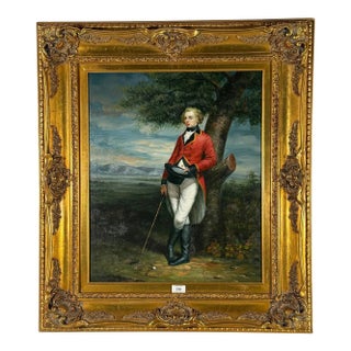 20th Century English Oil Painting of a Golfer, Framed For Sale