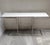 Satin-Finish Steel Console Table with Glossy Cream-White Shelf by Guy Lefèvre for Maison Jansen, 1980s For Sale - Image 10 of 10