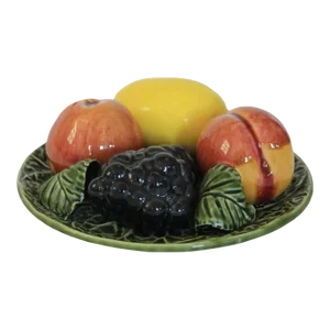 Vintage Ceramic Fruit Plate by Jay Willfred for Andrea by Sadek