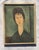 Mid 20th Century After Amedeo Modigliani Expressionist Portrait Fine Art Print on Linen For Sale - Image 11 of 13