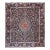 Vintage Persian Khorassan Rug, Handwoven Floral Pattern, Navy & Turquoise, 10’ X 12’ For Sale