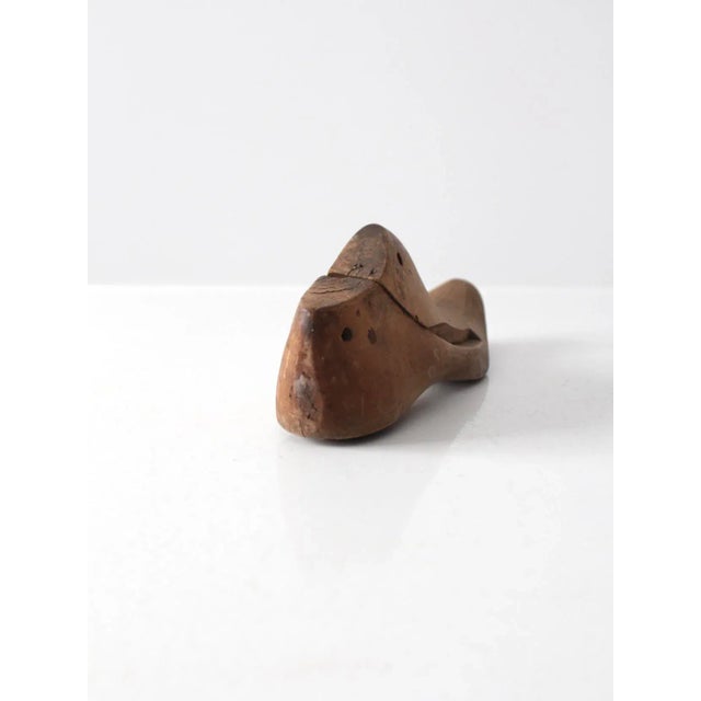 Antique Wooden Shoe Form For Sale - Image 4 of 10