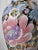 Gold Vintage Chinoiserie Mille-Fleurs Gold Porcelain Table Lamp, Large 32” Statement Floral Lamp For Sale - Image 8 of 16