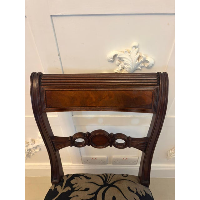 Wood Antique Regency Mahogany Dining Chairs, 1815, Set of 4 For Sale - Image 7 of 16