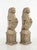 English A Pair of Antique English Cast Stone Heraldic Lion Guardians on Pedestals For Sale - Image 3 of 9