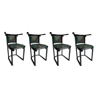 Wittmann Fledermaus Chairs by Josef Hoffmann, 1905, Set of 4 For Sale