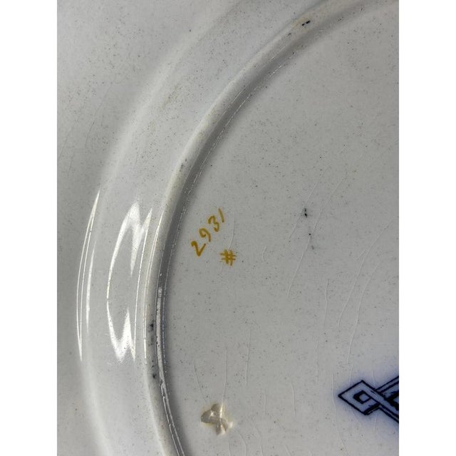 Antique Pearl / Napier Dinner Plates from Wedgwood, 1850s, Set of 2 For Sale - Image 11 of 12
