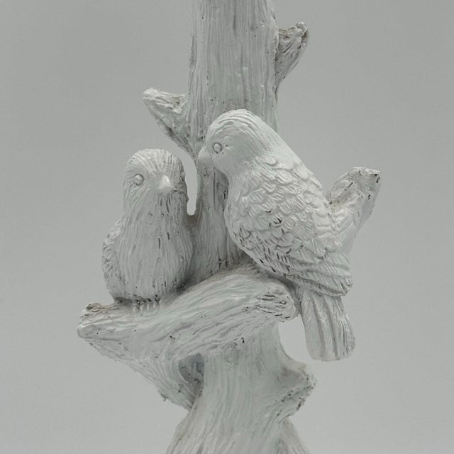 Sweet, sculptural, and full of charm, this vintage faux-bois bird lamp adds the perfect soft storybook moment to any...