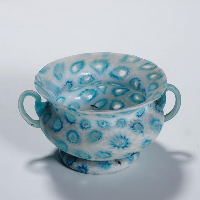 1900 - 1909 Antique Millefiori Bowl With Handles, Fratelli Toso Murano Ca. 1920s For Sale - Image 5 of 6