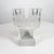 Modern Art Glass Tower Dual Candle Holder Mikasa Walther West Germany For Sale - Image 9 of 9
