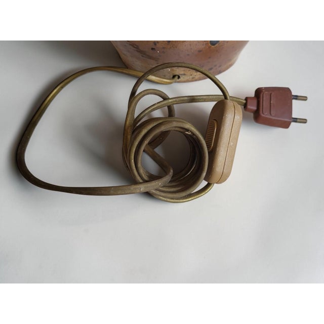 Pyrite Stoneware Lamp by Bodin La Borne, 1970s For Sale - Image 8 of 10