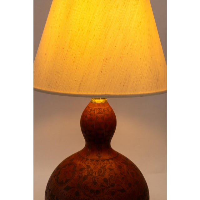 Art Deco Table Lamp with Fabric Shade, 1920s For Sale - Image 16 of 18