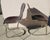 Mid 20th Century Pair of Willy Rizzo Chrome and Brown Leather Cantilever Chairs- Pair of 2 For Sale - Image 5 of 9