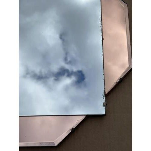 French Art Deco Amber Bevelled Wall Mirror, 1930s For Sale - Image 6 of 13