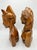 Mid-Century Modern Vintage Hand-Carved Balinese Hardwood Busts Pair For Sale - Image 3 of 7