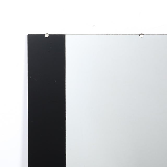 Glass Art Deco Machine Age Tri-Panel Vitrolite Mirror For Sale - Image 7 of 11