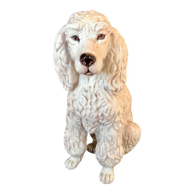 Vintage Italian MidCentury Ceramic Poodle Figurine Chairish