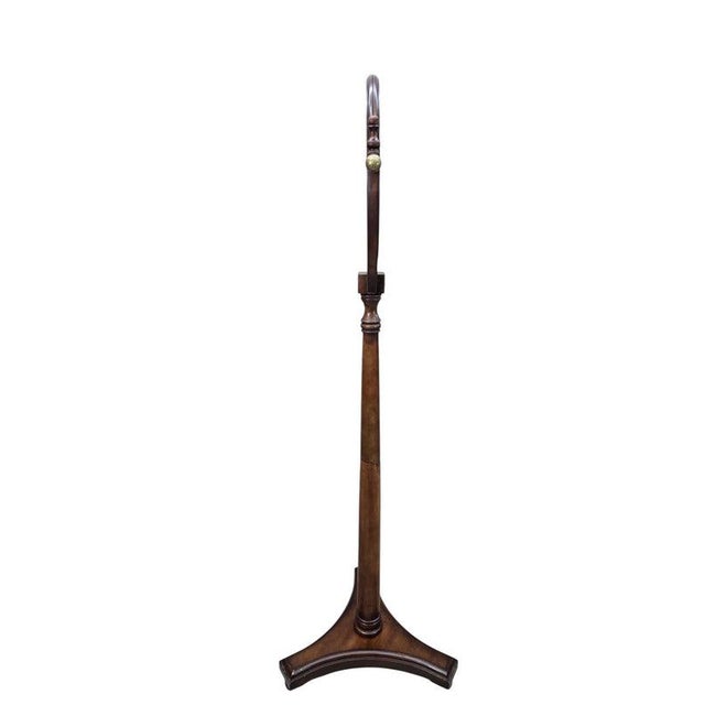 Victorian Antique Style Adjustable Pedestal Cheval Shaving Mirror For Sale - Image 3 of 7
