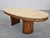 Large Modern Sofa Table in Walnut with Travertine Top, 1970s For Sale - Image 14 of 16