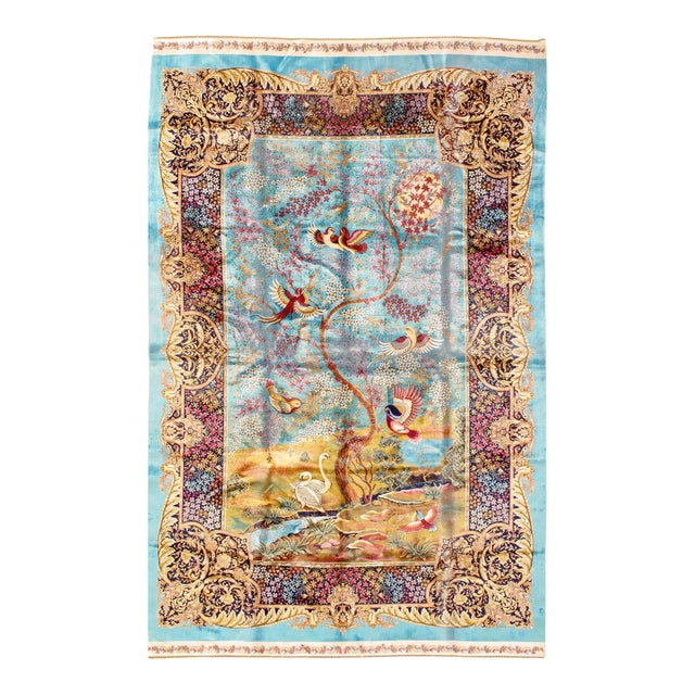 Pasargad DC Exquisite Design Paris Palace Fine Power Loom v. Silk Rug For Sale