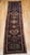 Navy Blue Vintage Heriz Serapi Runner Rug, Hand-Knotted Wool, Geometric Medallion Pattern, Navy, 3x12 For Sale - Image 8 of 16