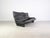 Vintage Italian 2-Seater Sofa in Black Leather, 1980s For Sale - Image 5 of 13
