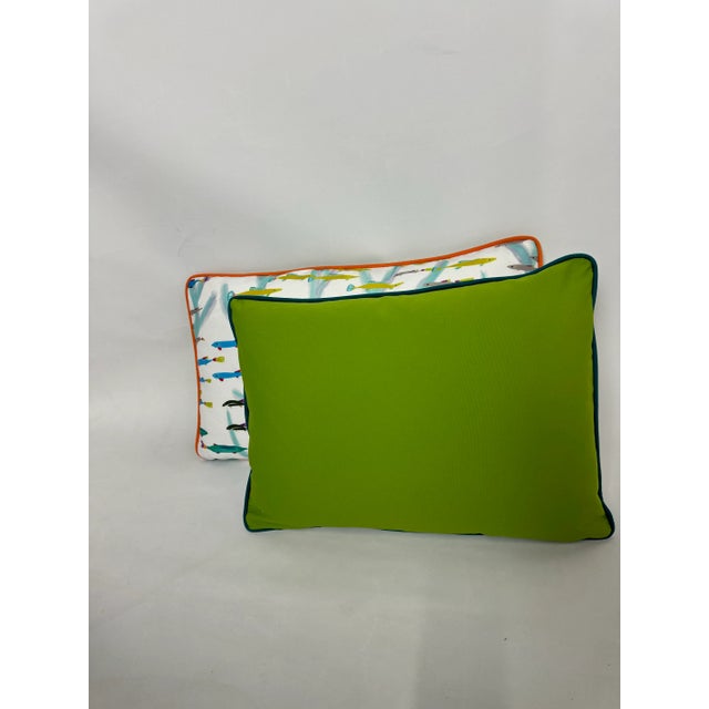 2020s S. Harris Water Sign Pisces Lumbar Pillows - Set of 2 For Sale - Image 5 of 12