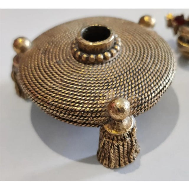 Vintage Florenza Bejeweled Mechanical Pencil With Tasseled Stand For Sale In Atlanta - Image 6 of 10