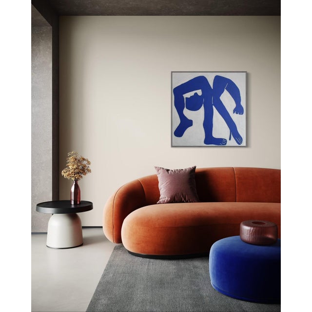 Bodasca, The Blue Man, 2026, Acrylic Painting on Canvas For Sale - Image 9 of 13
