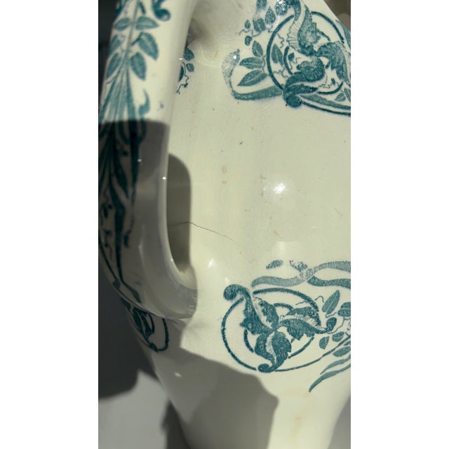 Antique Wash Jug in Ironstone, 1890s For Sale - Image 11 of 14