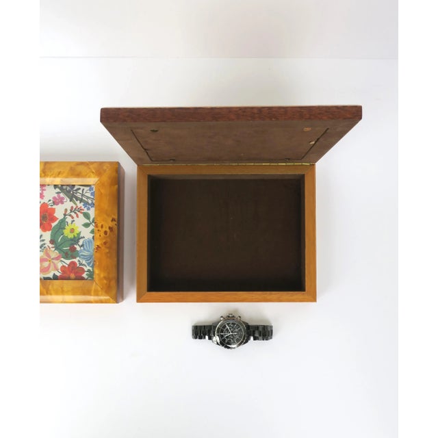 Burl Wood Jewelry Box & Picture Frame For Sale In New York - Image 6 of 12