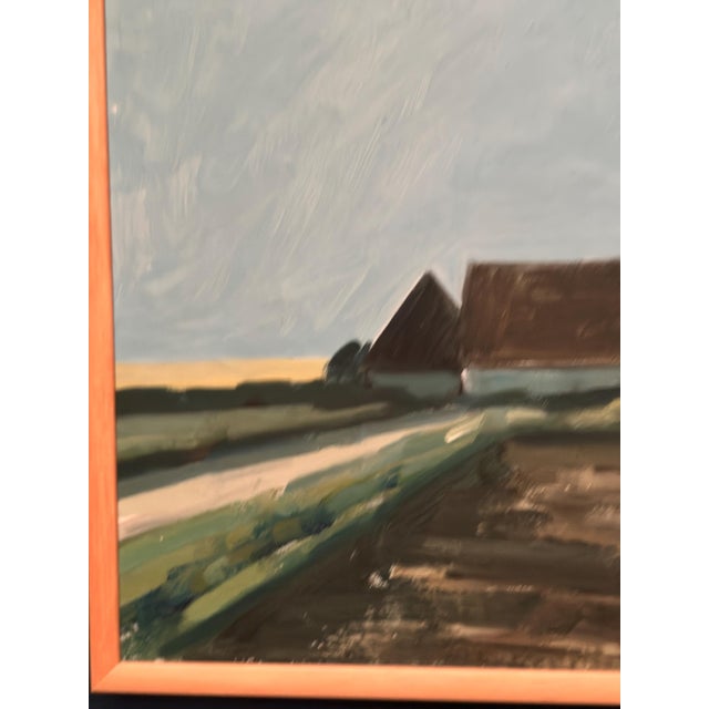 Bengt Hillgrund, Farmhouse, 1960s, Oil on Canvas, Framed For Sale - Image 9 of 17