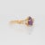Purple Sapphire Ring With Earth Mined Diamonds Accents: Solid 14k Gold, Size 6.75 For Sale In Columbus - Image 6 of 8